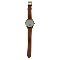 Bijou Brigitte Damenuhr Lederarmband Braun Gold Quarz Klassisch 3