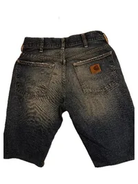 Carhartt Jeans Shorts Herren W28 Blau Denim Used Look Streetwear 2