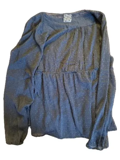 Mamalicious Damen Bluse Langarm Wickelbluse Petrol Gr. M Umstandsmode