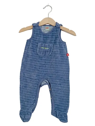 Kanz Baby Strampler Einteiler Gr. 68 Blau Gestreift Nicki