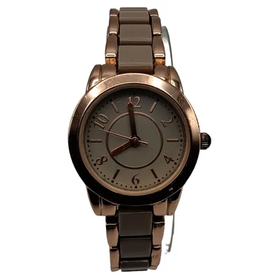 Bijou Brigitte Damenuhr Armbanduhr Grau Rosegold Quarz Elegant