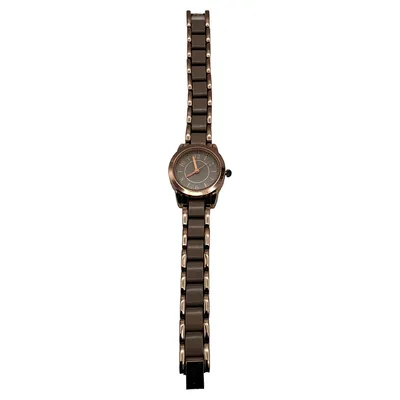 Bijou Brigitte Damenuhr Armbanduhr Grau Rosegold Quarz Elegant