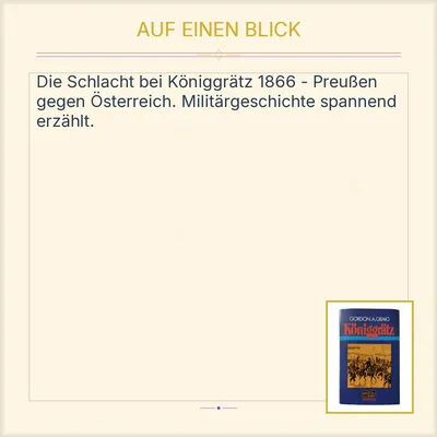 Königgrätz - Gordon A. Craig - Bastei Lübbe Geschichte Sachbuch