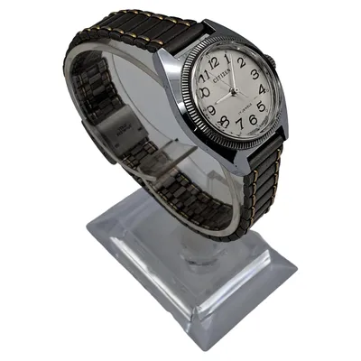Citizen Damenuhr Vintage 17 Jewels Handaufzug Silber Edelstahl Armbanduhr