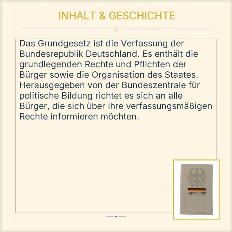 Grundgesetz für die Bundesrepublik Deutschland Bundeszentrale polit. Bildung 3