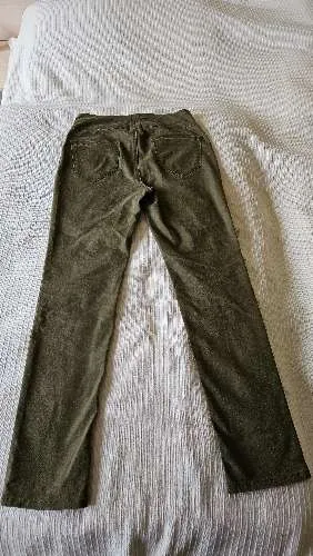 Collection L Damen Stoffhose Gr. 38 Oliv Stretch Casual Hose