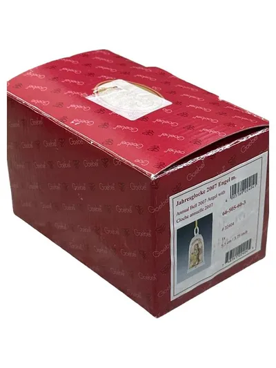 Goebel Jahresglocke 2007 Engel Weihnachtsglocke Porzellan Mehrfarbig