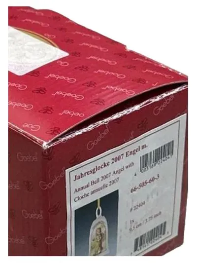 Goebel Jahresglocke 2007 Engel Weihnachtsglocke Porzellan Mehrfarbig