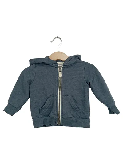 Carter's Baby Sweatjacke Kapuzenjacke Gr. 6 Monate / 68 Grau Reißverschluss