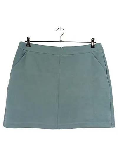 VERO MODA Damen Minirock Türkis Gr. XL Wildlederoptik Casual