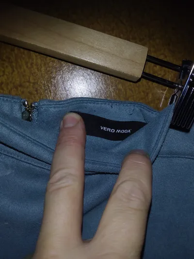 VERO MODA Damen Minirock Türkis Gr. XL Wildlederoptik Casual