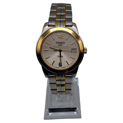 Tissot PR 50 Damenuhr Zweifarbig Silber Gold Edelstahl Datum Quarz