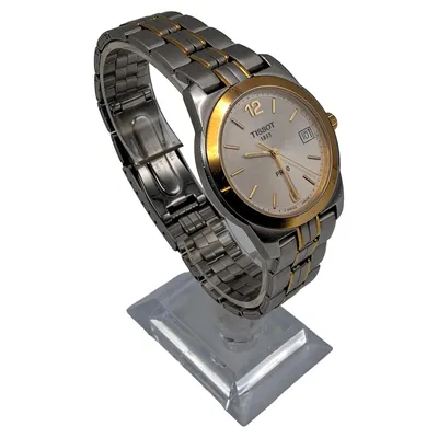 Tissot PR 50 Damenuhr Zweifarbig Silber Gold Edelstahl Datum Quarz