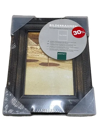 DEPOT Bilderrahmen 10x15 cm Holz Glas Braun Klassisch Fotorahmen