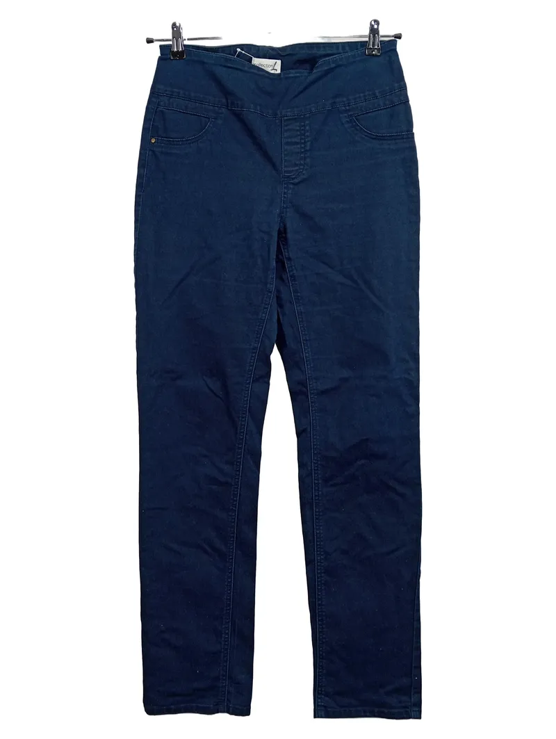 Collection L Damen Jeans Hose Gr. 38 Blau Straight Casual Stretch 1