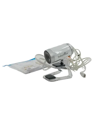 Babymoov A014409 Babyphone Kamera Babyfon mit USB & Halterung Silber