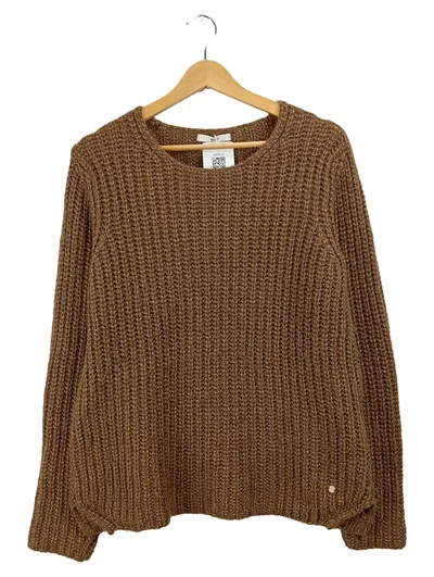 BRAX Damen Strickpullover Gr. 38 Braun Italian Yarn Casual Herbst