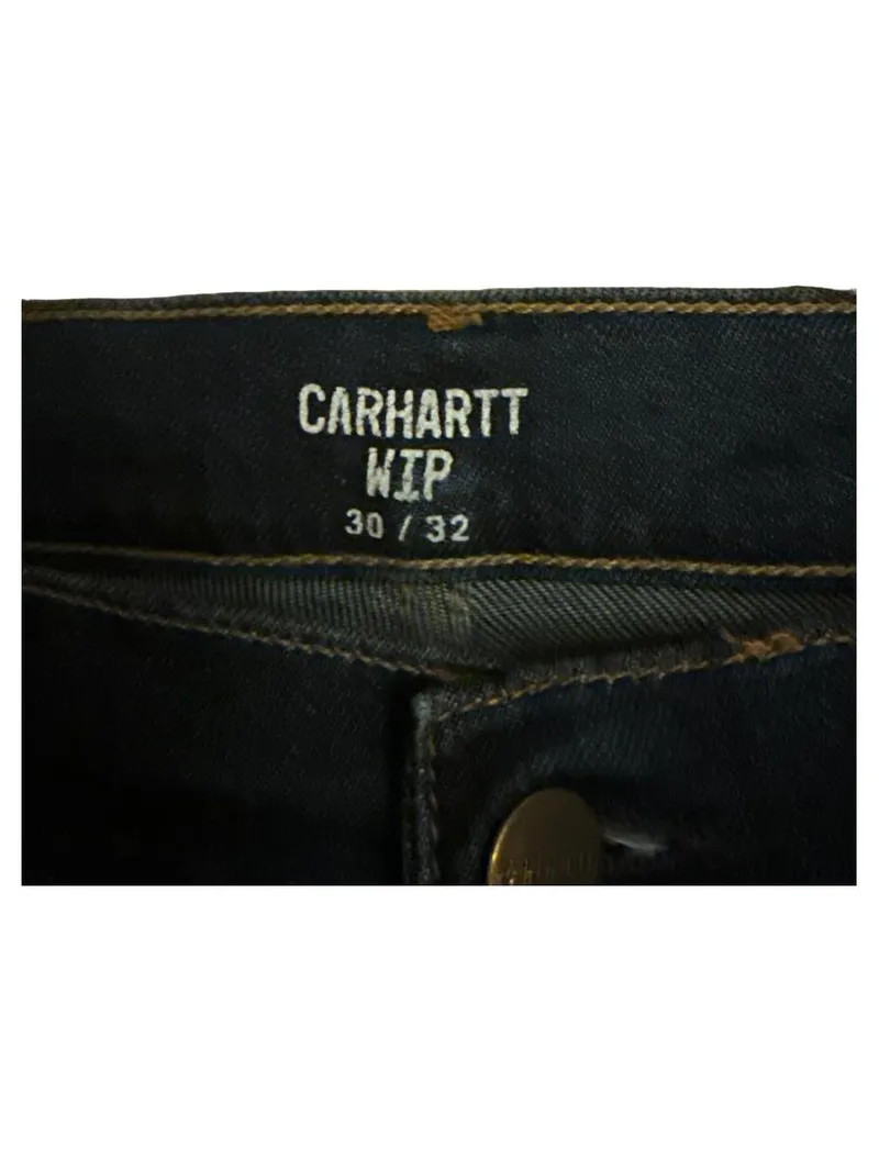 Carhartt WIP Herren Jeans Straight Leg 30/32 Blau Denim Streetwear 3