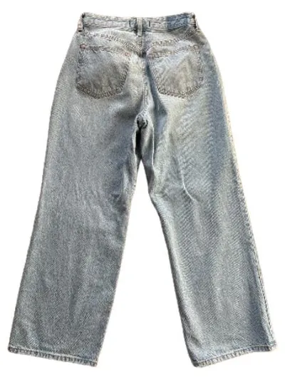 Abercrombie & Fitch Loose High Rise Jeans Damen W27 Hellblau Curve Love