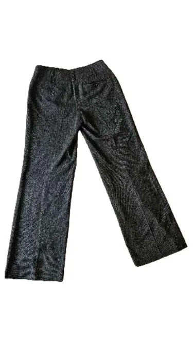 Wissmach Damen Stoffhose Gr. 38 Grau Business Weites Bein Meliert