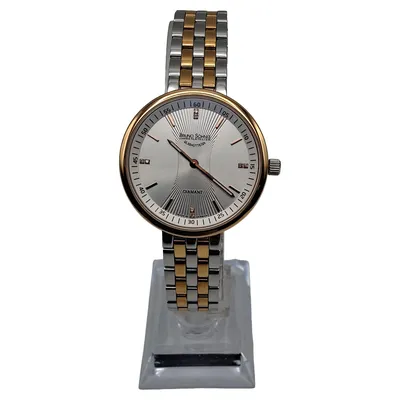 Bruno Söhnle Diamant Damen Armbanduhr Bicolor Edelstahl Glashütte