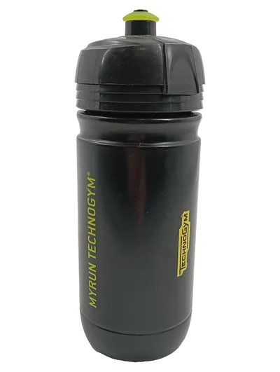 Technogym Trinkflasche MYRUN 750ml Schwarz Kunststoff Sport Fitness