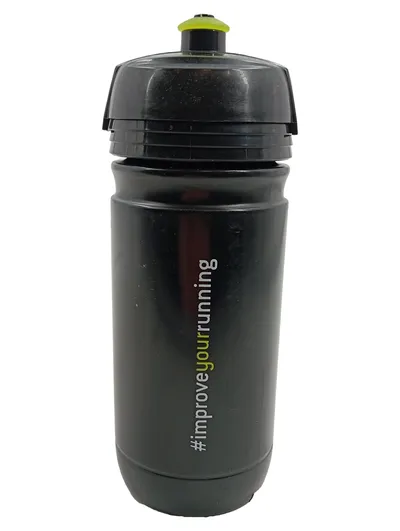 Technogym Trinkflasche MYRUN 750ml Schwarz Kunststoff Sport Fitness