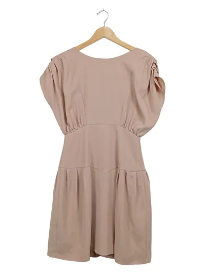 Banner Barrett Damen Kleid Gr. 36 S Beige Festlich Puffärmel Mini