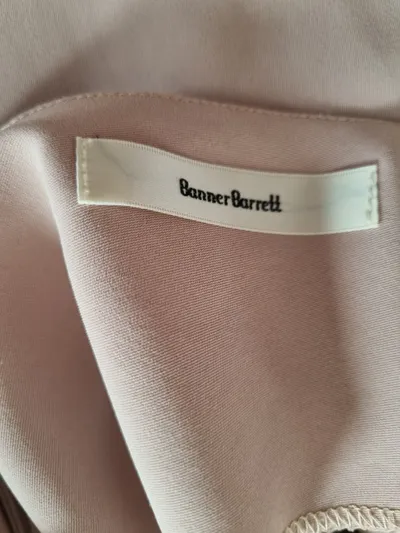 Banner Barrett Damen Kleid Gr. 36 S Beige Festlich Puffärmel Mini