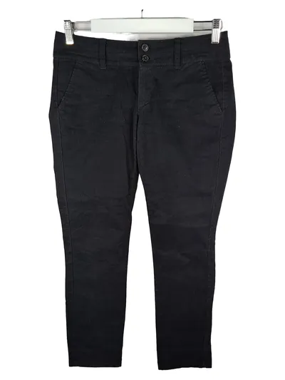 American Eagle Outfitters Stoffhose Damen Gr. 36 Schwarz Chino Slim