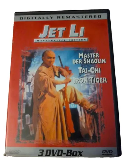 Jet Li Masterpiece Edition 3 DVD-Box Master der Shaolin Tai-Chi Iron Tiger