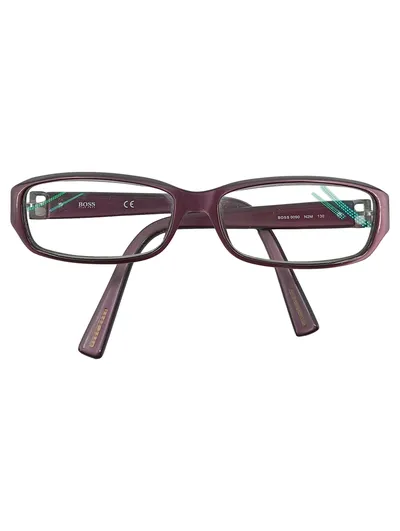 BOSS Hugo Boss Brillengestell 0090 N2M Damen Lila Kunststoff elegant