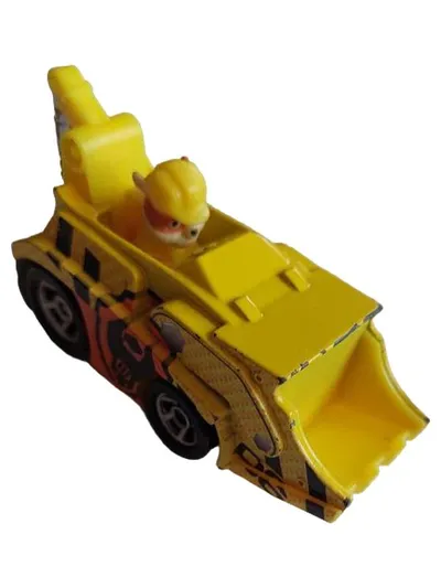PAW Patrol Rubble Bulldozer Spielzeugauto Gelb Kunststoff Metall 10cm