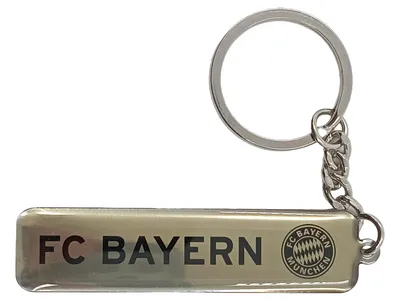 FC Bayern München Schlüsselanhänger Silber Metall Fanartikel