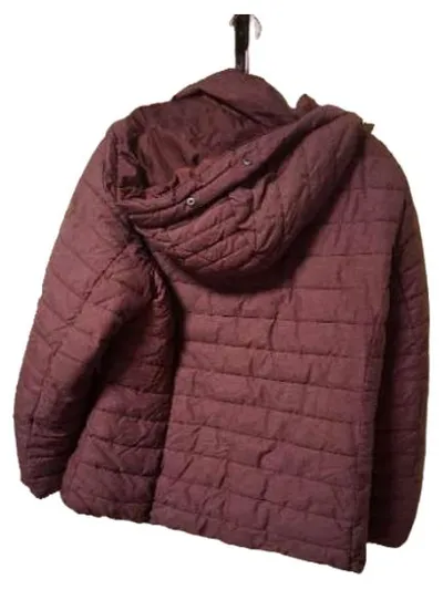 COOL CODE Steppjacke Damen Gr. 46 Lila Kapuze Outdoor Winterjacke
