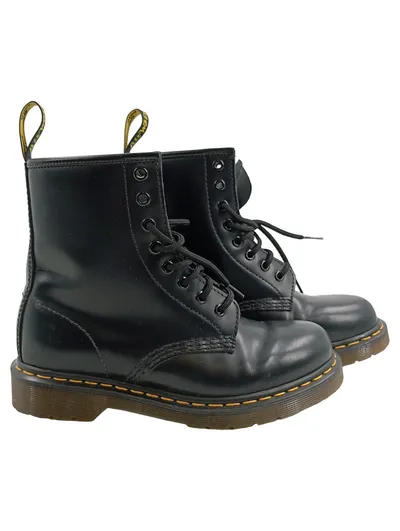 Dr. Martens 1460 Damen Stiefel Schwarz Leder Größe 38 Combat Boots