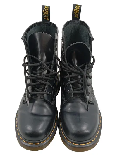 Dr. Martens 1460 Damen Stiefel Schwarz Leder Größe 38 Combat Boots