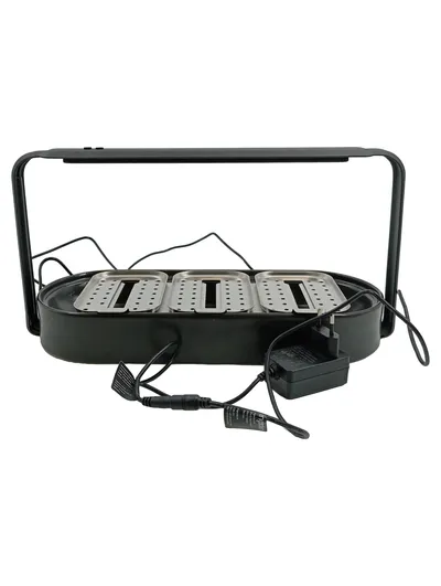 ingarden Kräutergarten Indoor Anzuchtstation LED Grow Light Schwarz 3 Schalen