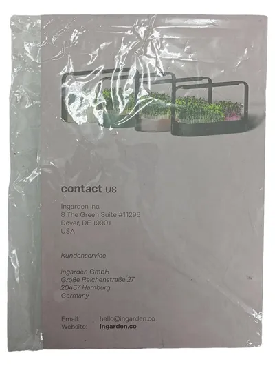 ingarden Kräutergarten Indoor Anzuchtstation LED Grow Light Schwarz 3 Schalen