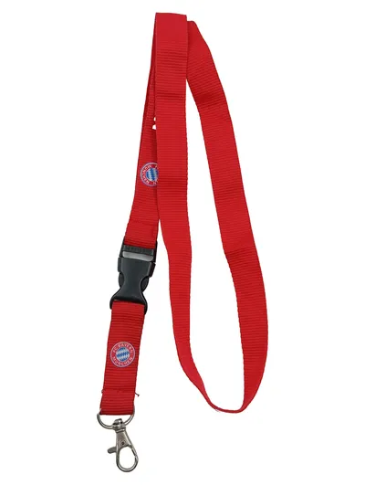 FC Bayern München Lanyard Schlüsselband Rot 58cm Karabiner Fußball Fan