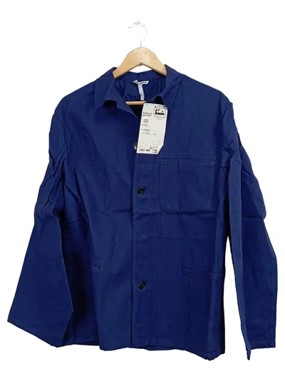 BP Basic Arbeitsjacke Herren Gr. 50 Blau 100% Baumwolle Berufskleidung