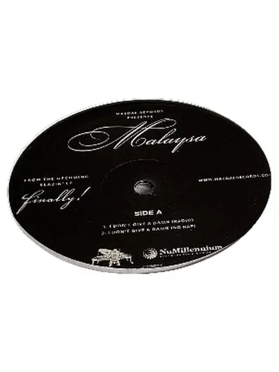 Malaysa I Don't Give A Damn Vinyl Hip-Hop Nu Millennium Records