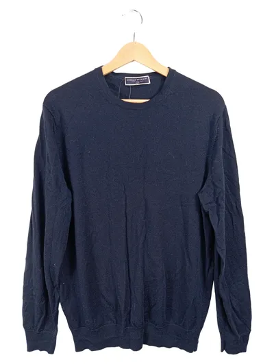 Charles Tyrwhitt Herren Merino Pullover Rundhals Navy Blau Gr. M