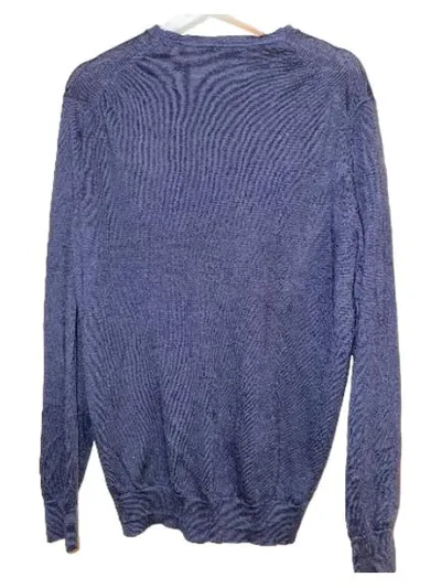 Charles Tyrwhitt Herren Merino Pullover Rundhals Navy Blau Gr. M