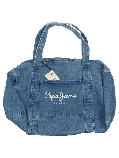 Pepe Jeans London Damen Shopper Tasche Jeans Denim Blau Groß
