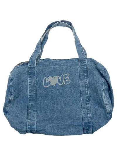 Pepe Jeans London Damen Shopper Tasche Jeans Denim Blau Groß