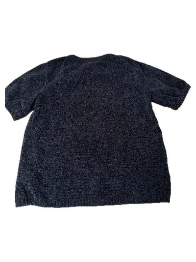 MyWear Woman Pullover Damen Gr. S Kurzarm Grau Meliert Chenille
