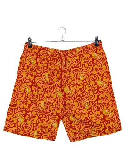 The Simpsons Badeshorts Herren Gr. L Orange Retro Vintage 2002