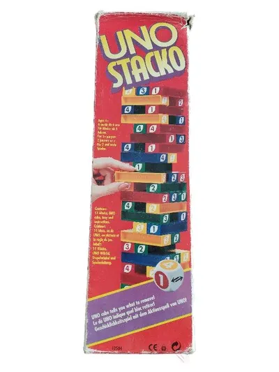 Mattel UNO Stacko Stapelspiel Geschicklichkeitsspiel Familienspiel