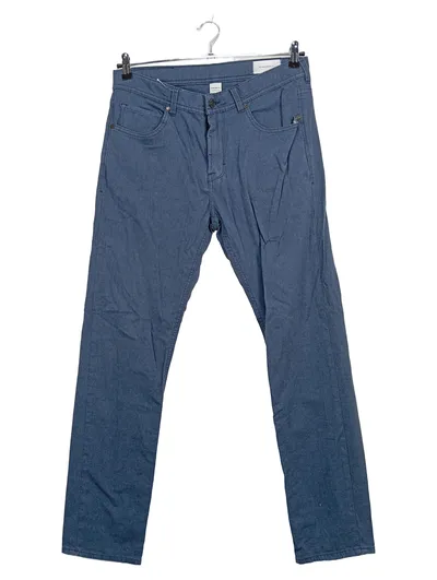 Baldessarini Herren Stoffhose W34 Blau Meliert 5-Pocket Casual